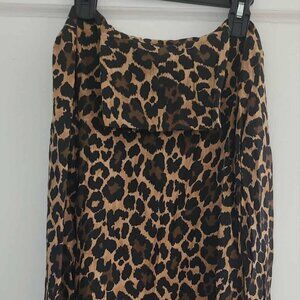 Leopard Print Turtleneck Long sleeves